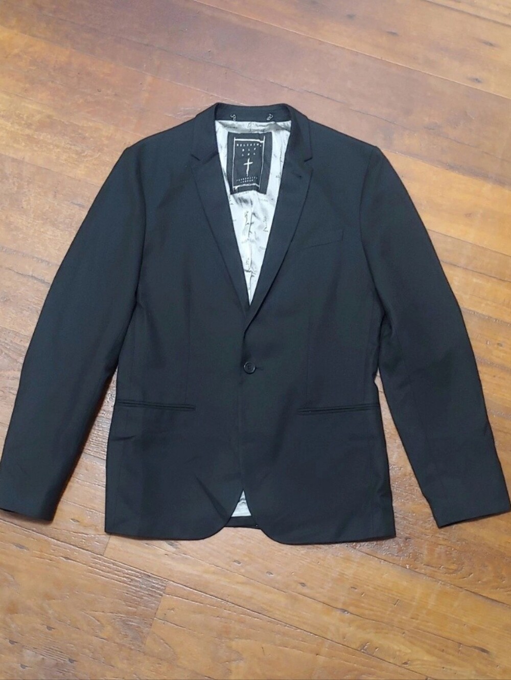 Mens Religion BLK Label Black Blazer London